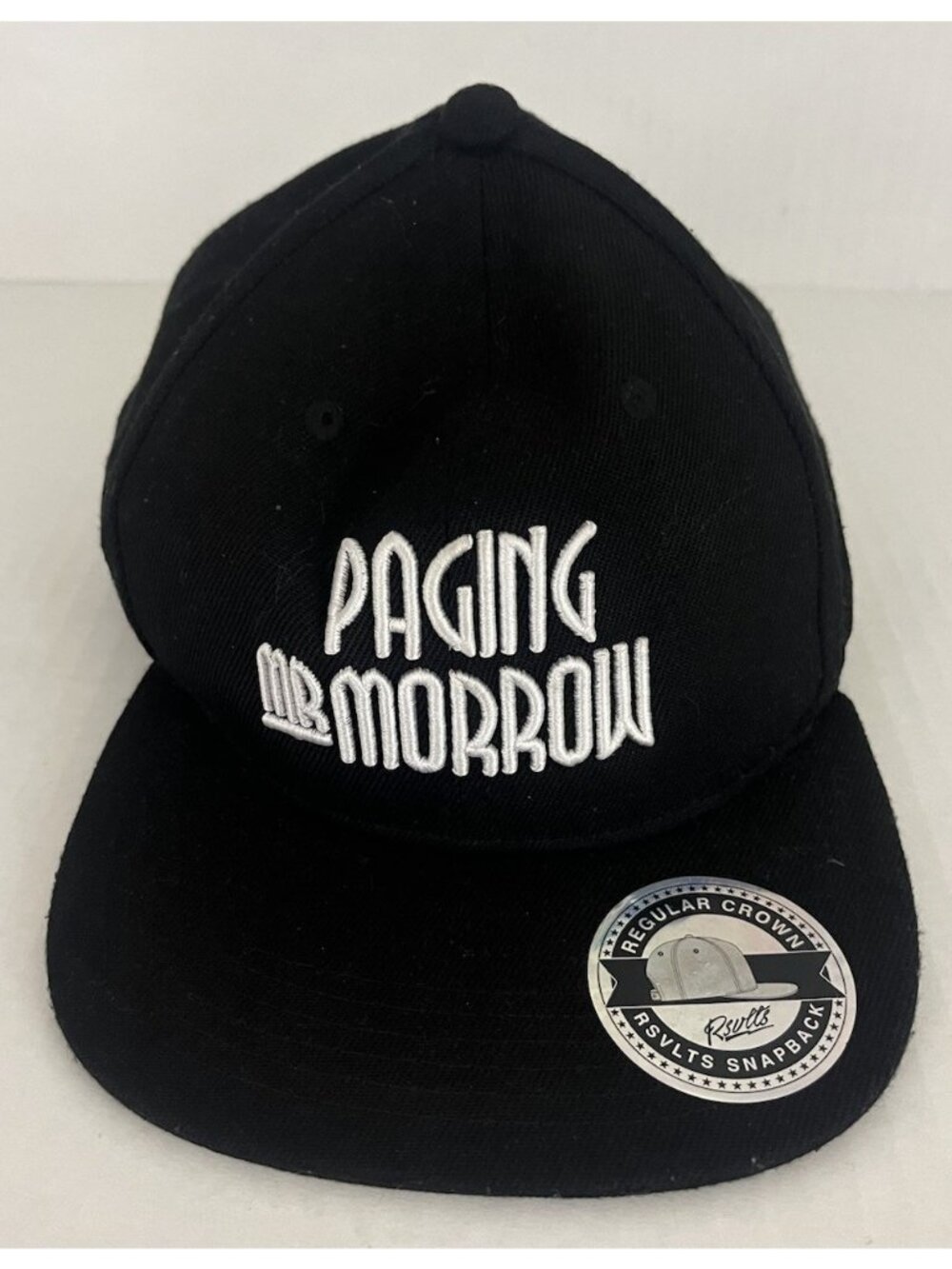 RSVLTS Paging Mr. Morrow Hey Friends Black White Snapback Hat Cap